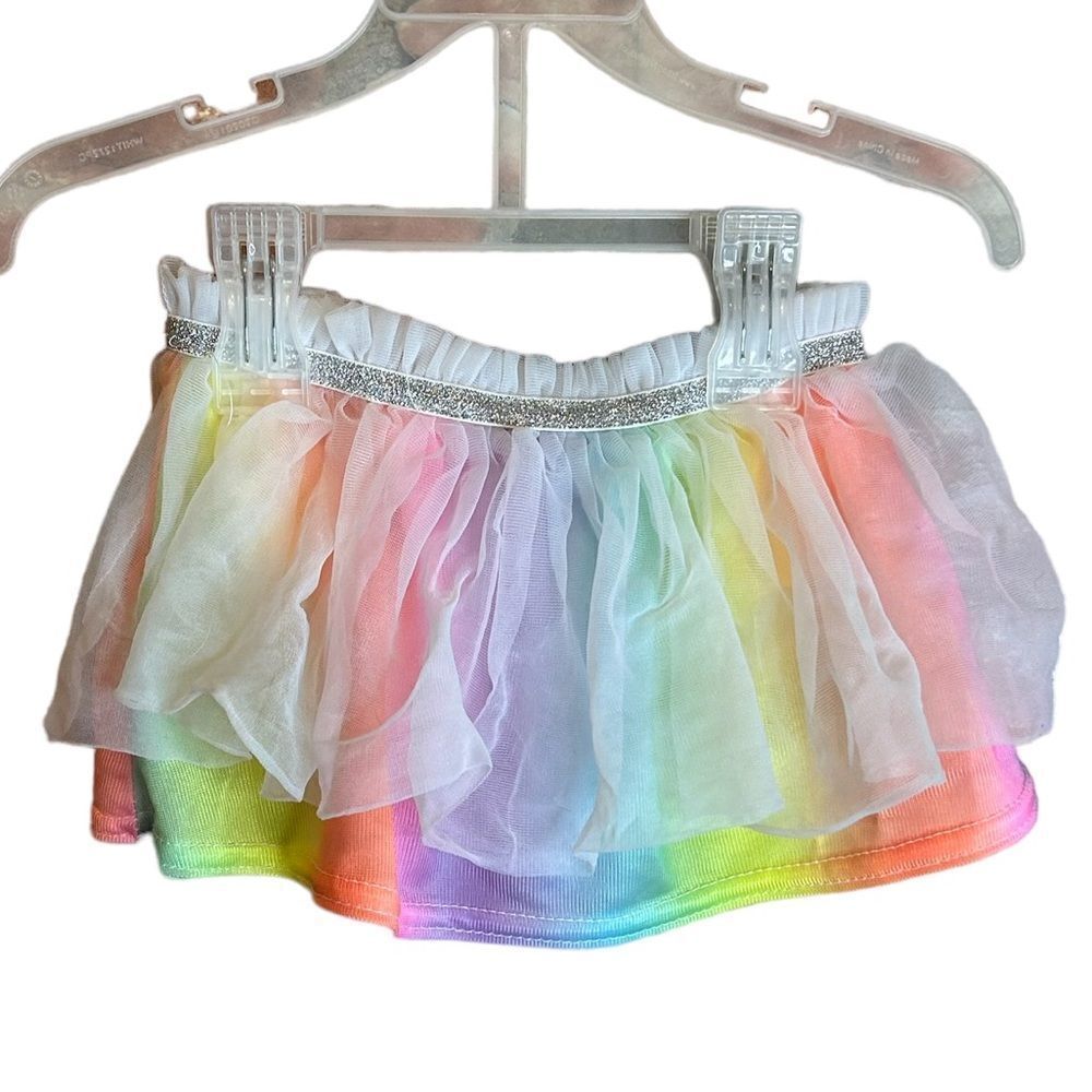 5 for $25🔥3-6 Months Girls Rainbow Tulle Tutu Bloomer Skirt